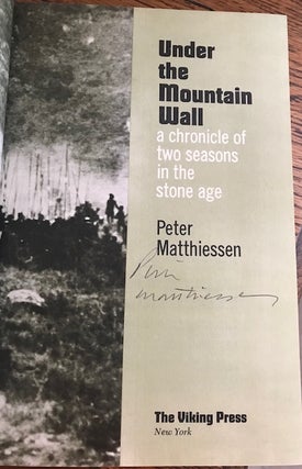 Under the Mountain Wall: A Chronicle of Two Seasons in Stone Age New Guinea.