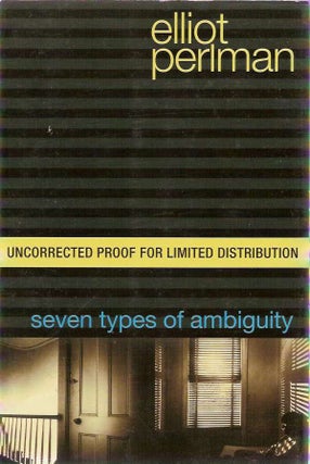 [Book #22304] Seven Types of Ambiguity. Elliot PERLMAN