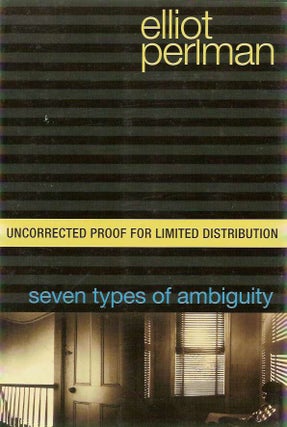 [Book #22309] Seven Types of Ambiguity. Elliot PERLMAN