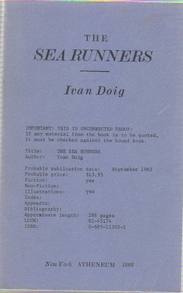 [Book #23187] The Sea Runners. Ivan DOIG