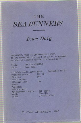 [Book #23188] The Sea Runners. Ivan DOIG