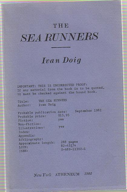 [Book #23188] The Sea Runners. Ivan DOIG.