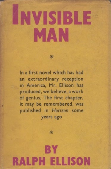 [Book #27828] Invisible Man. Ralph ELLISON