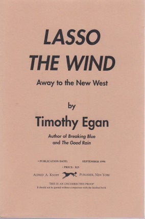 [Book #27982] Lasso the Wind. Timothy EGAN