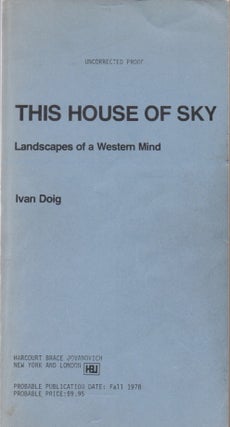 [Book #28309] This House of Sky. Landscapes of a Western Mind. Ivan DOIG