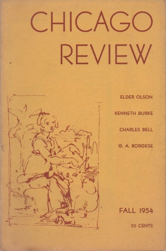 [Book #28345] Chicago Review, Vol. 8, no,. 4, 1954. Philip ROTH, contr., F. N. ed KARMATZ.