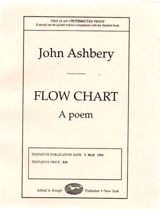 [Book #28781] Flow Charts: A Poem. John ASHBERY