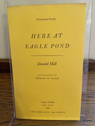 [Book #28926] Here At Eagle Pond. Donald HALL