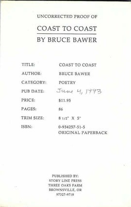 [Book #29047] Coast to Coast. Bruce BAWER