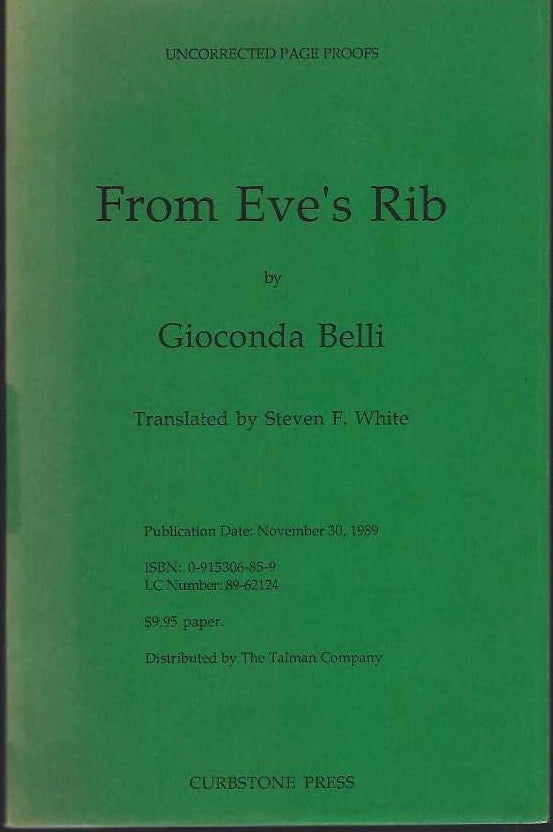 [Book #29076] From Eve's Rib. (Translated by Steven F. White). Giocanda BELLI.