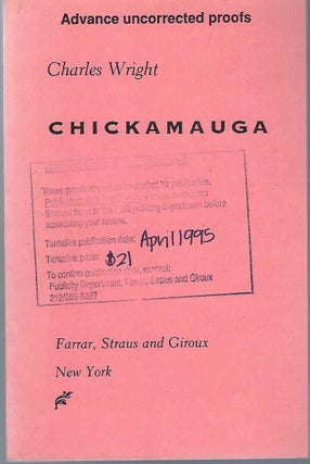 [Book #29101] Chickamauga. Charles WRIGHT.