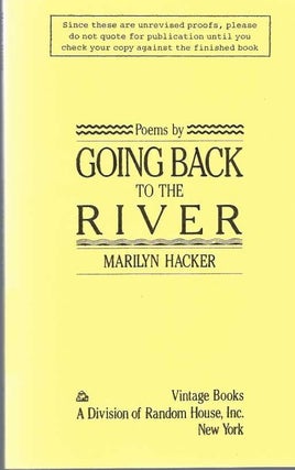 [Book #29187] Going Back to the River. Marilyn HACKER
